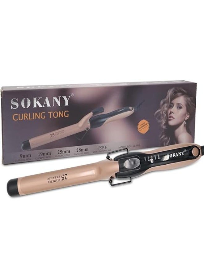 Sokany CL 666 25mm Cylinder Curling Iron, Multicolour - Image 1